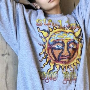 Sublime Sun Oversized Crew Neck Sweatshirt S/M